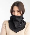 EMF protective Leblok balaclava on womans face