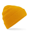 EMF protective knitted beanie in mustard colour by Leblok