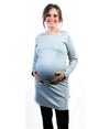 EMF protective maternity dress Leblok on a model - front