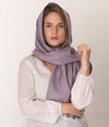Leblok EMF shielding scarf medium size - on a model