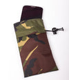 Leblok mobile phone signal blocking bag Cellblok in camo - with a phone placed inside