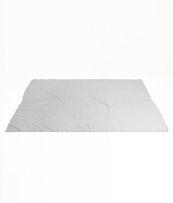 An EMF reflective floor mat form canopies Leblok placed on a flat surface