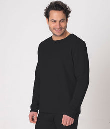 Leblok EMF shielding long sleeved mens vest Leblok in black on a model