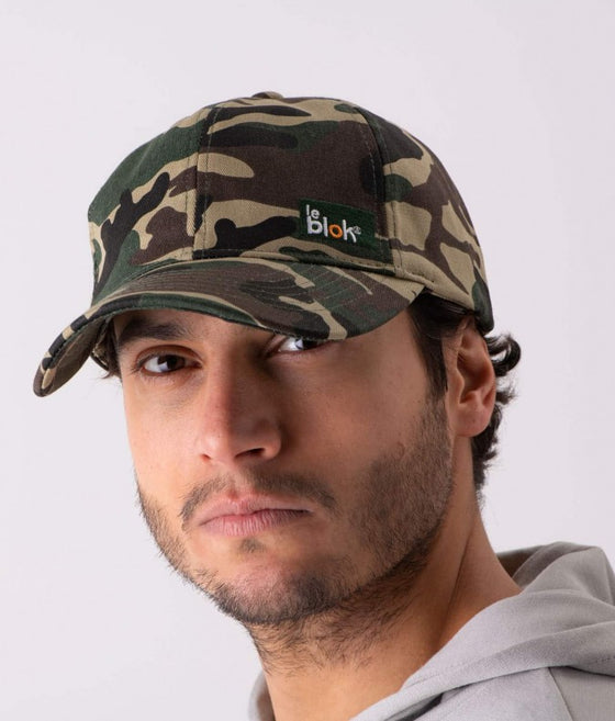 Leblok cap in camoflage on a men