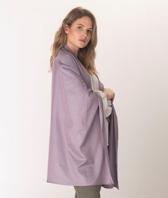 Leblok EMF protective large size scarf on a model