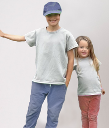  Children wearing EMF protective T-shirts from Leblok